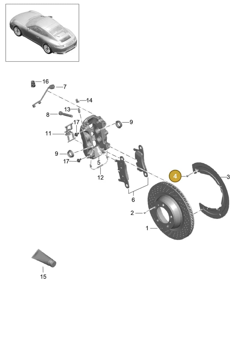 298609715 — Porsche 911 (2016-2019) diagram p47603000, position 4