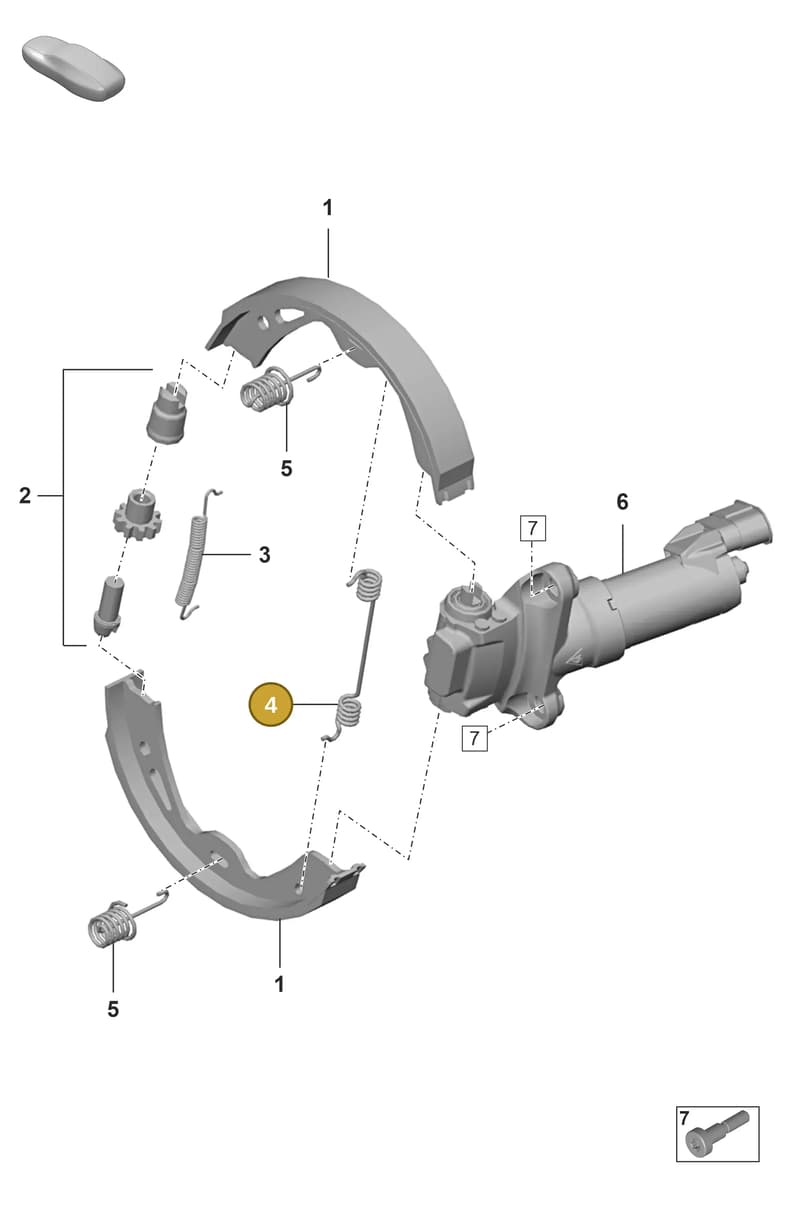 298609715 — Porsche 911 (2021-2022) diagram p53603050, position 4