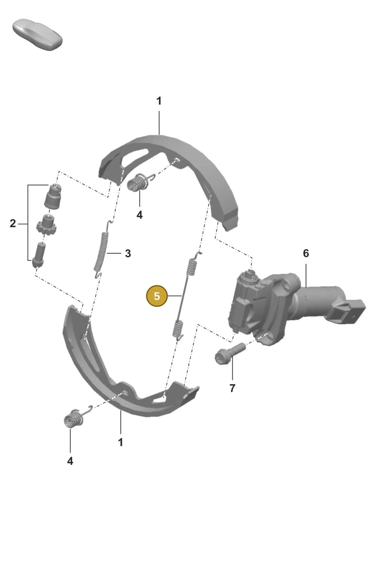 298609715 — Porsche Panamera (2020-2023) diagram p56603050, position 5