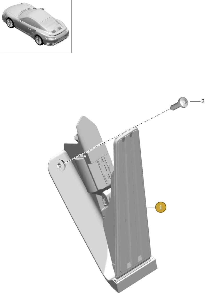 298721507K — Porsche 911 (2013-2020) diagram p42702012, position 1