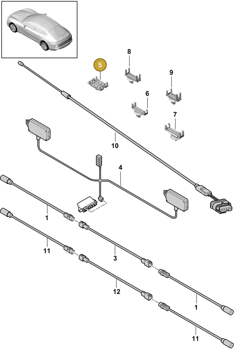 298937545 — Porsche Panamera (2016-2020) diagram p49911020, position 5