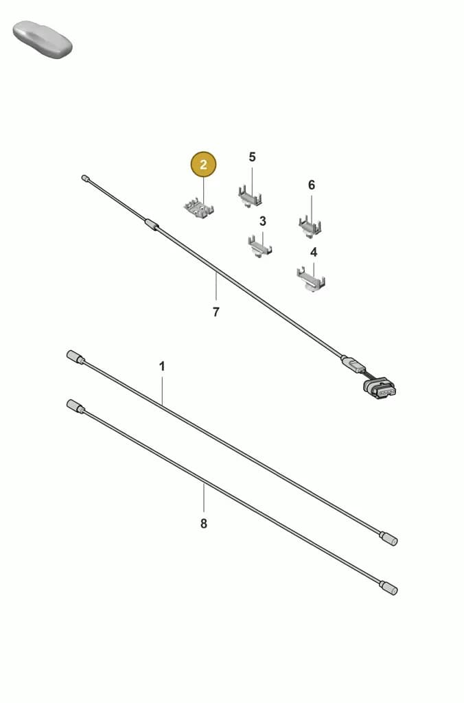 298937545 — Porsche Panamera (2020-2023) diagram p58911020, position 2
