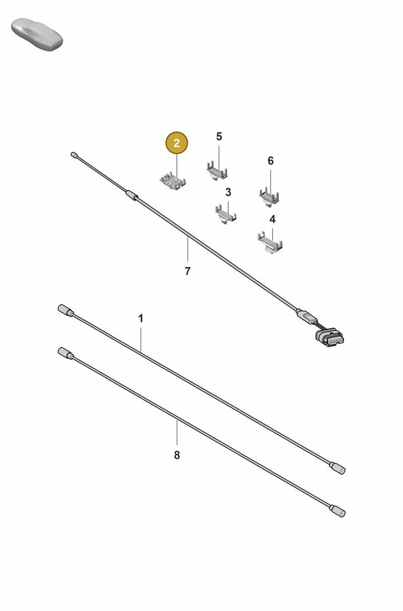 298937545 — Porsche Panamera (2020-2023) diagram p58911020, position 2