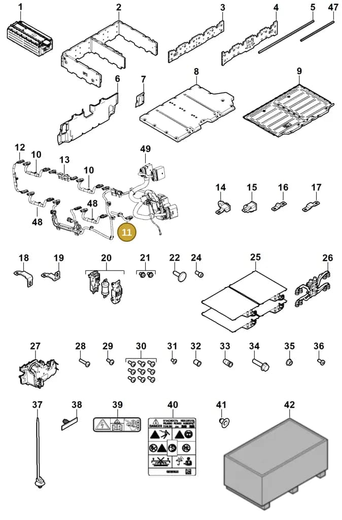 298971311 — Porsche Cayenne (2010-2018) diagram p35901040, position 11