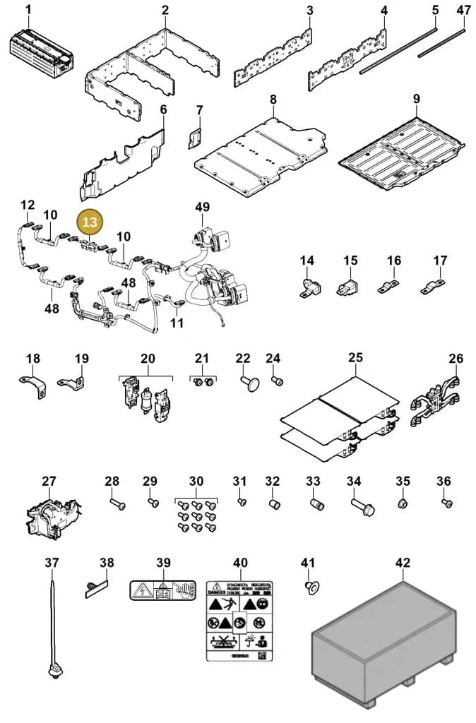 298971449 — Porsche Cayenne (2010-2018) diagram p35901040, position 13