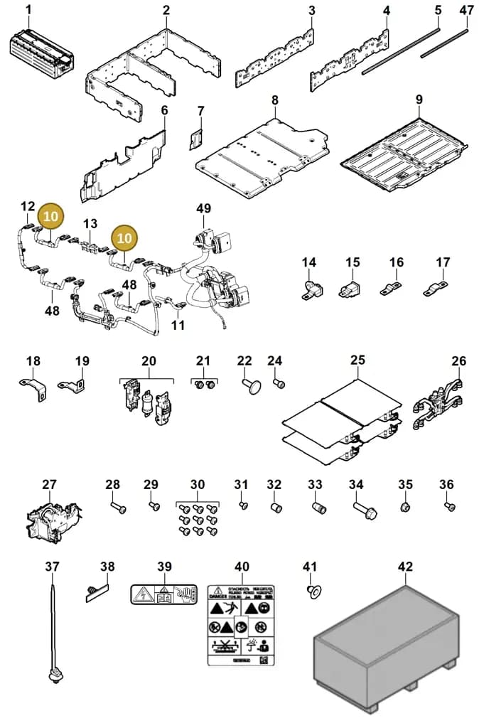 298971450 — Porsche Cayenne (2010-2018) diagram p35901040, position 10