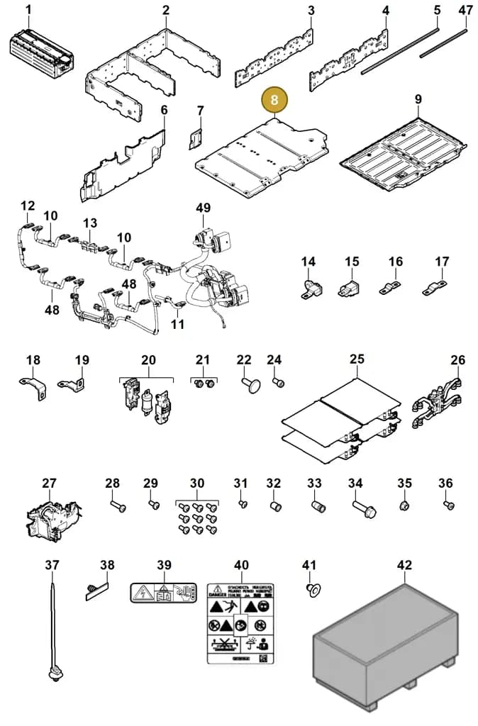 298971839 — Porsche Cayenne (2010-2018) diagram p35901040, position 8