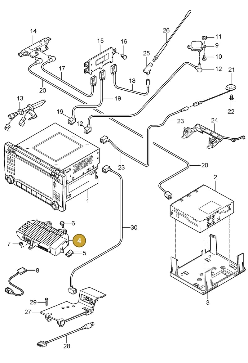 7PP035223M — Porsche Cayman (2008-2012) diagram p34911000, position 4