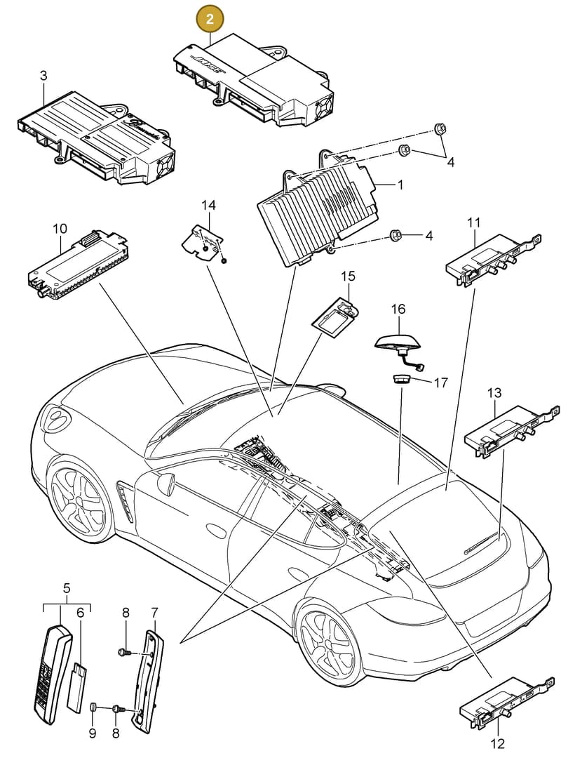 7PP035223M — Porsche Panamera (2009-2016) diagram p35911010, position 2