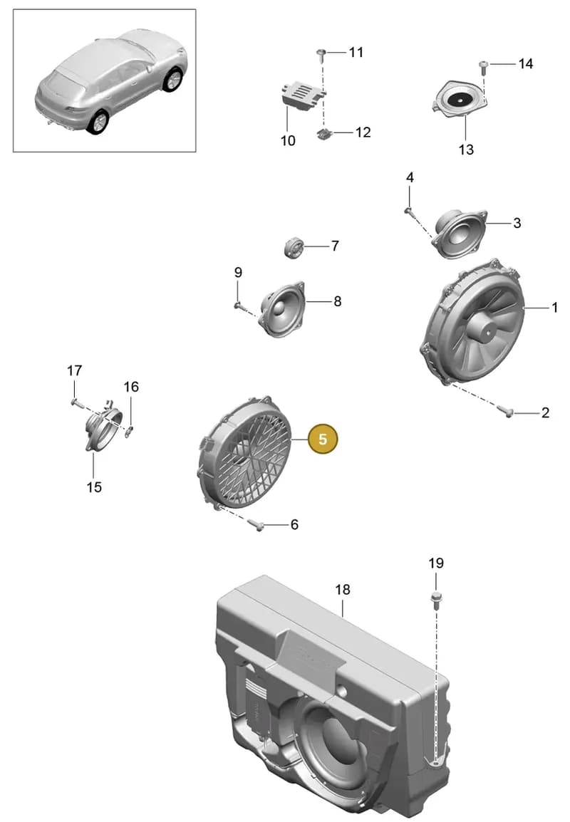 7PP035453B — Porsche Macan (2013-2018) diagram p44911005, position 5