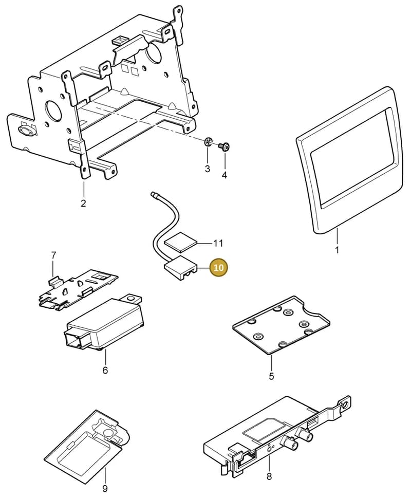 7PP035500 — Porsche Panamera (2009-2016) diagram p35911000, position 10