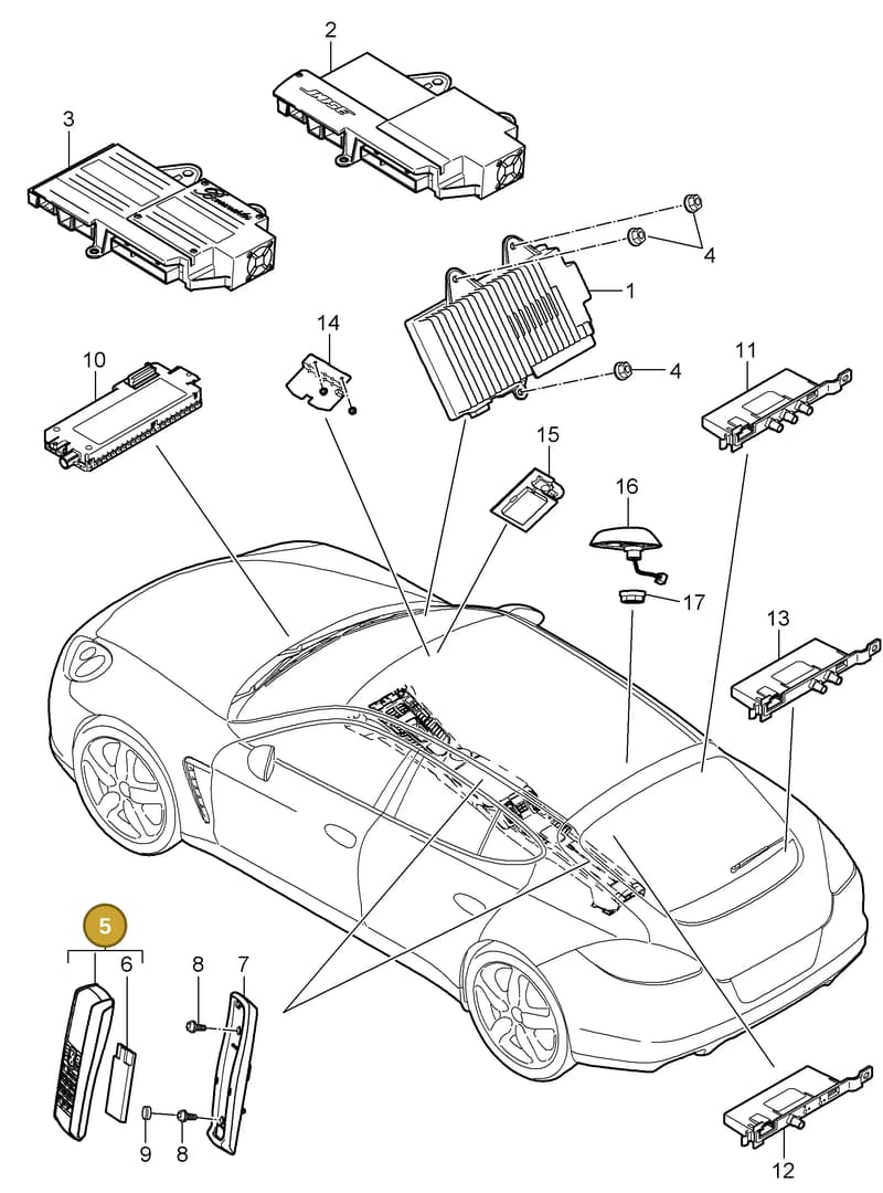 7PP035725C — Porsche Panamera (2009-2016) diagram p35911010, position 5