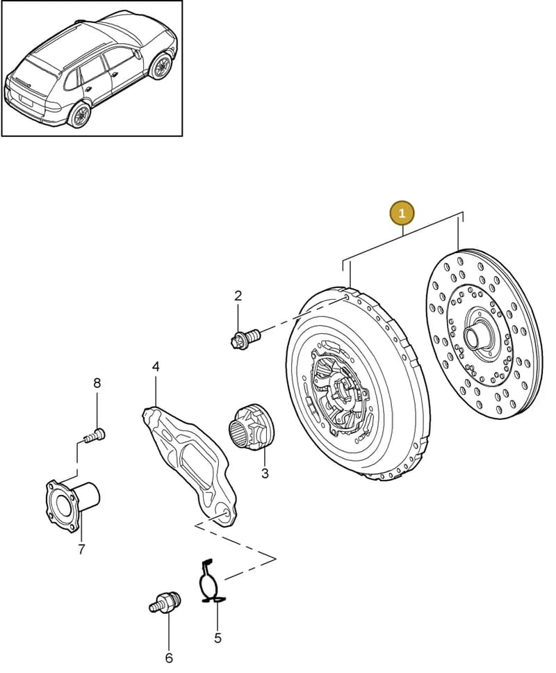 7PP141015 — Porsche Cayenne (2010-2018) diagram p37301000, position 1