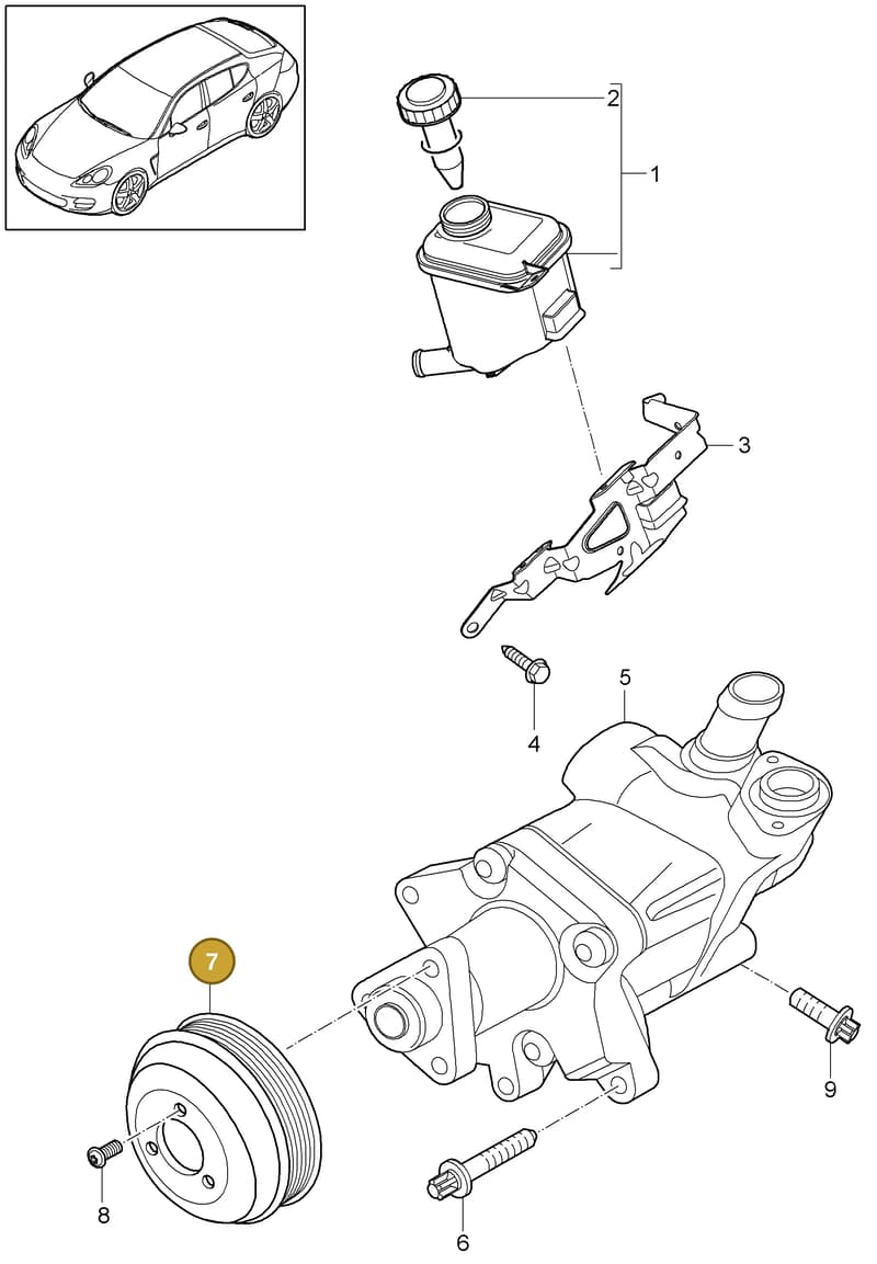 7PP145235 — Porsche Panamera (2009-2016) diagram p35403040, position 7