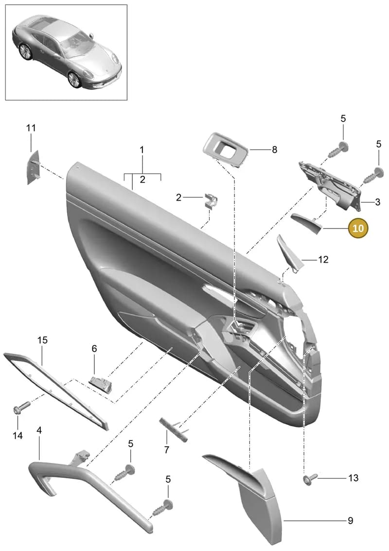 7PP8372471E0 — Porsche 991 Carrera 4 (2011-2016) diagram p38808017, position 10