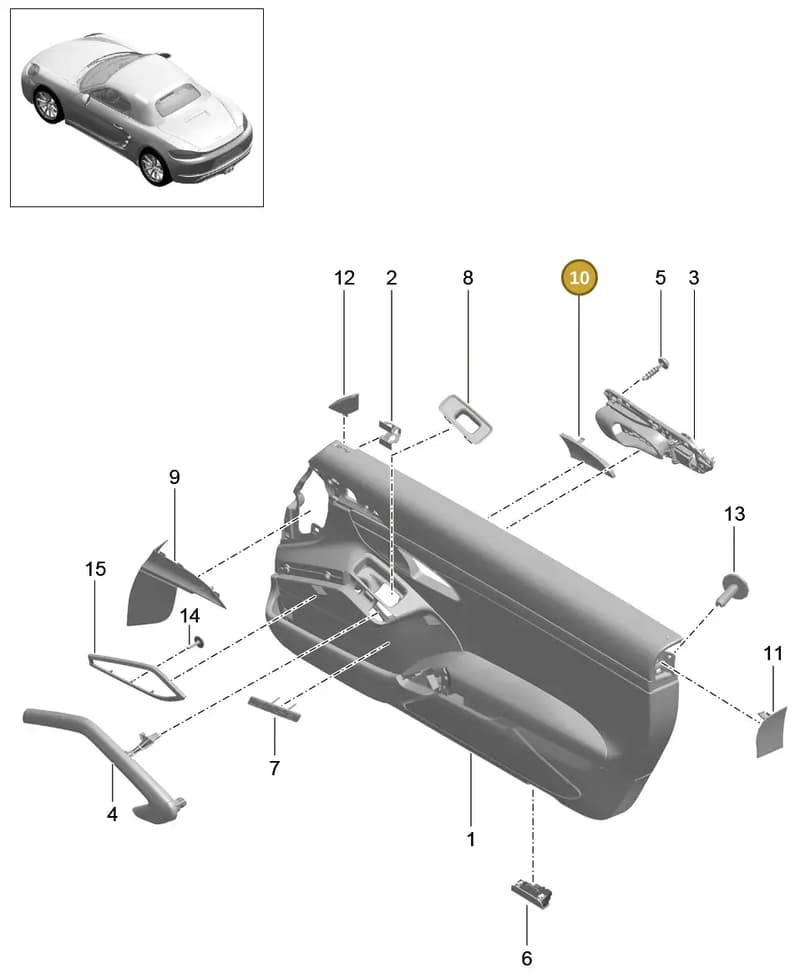 7PP8372481E0 — Porsche Boxster (2016-2019) diagram p48808000, position 10