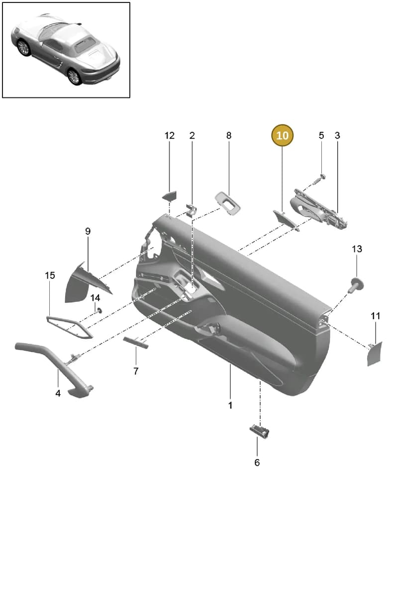 7PP8372481E0 — Porsche Boxster (2016-2019) diagram p48808200, position 10