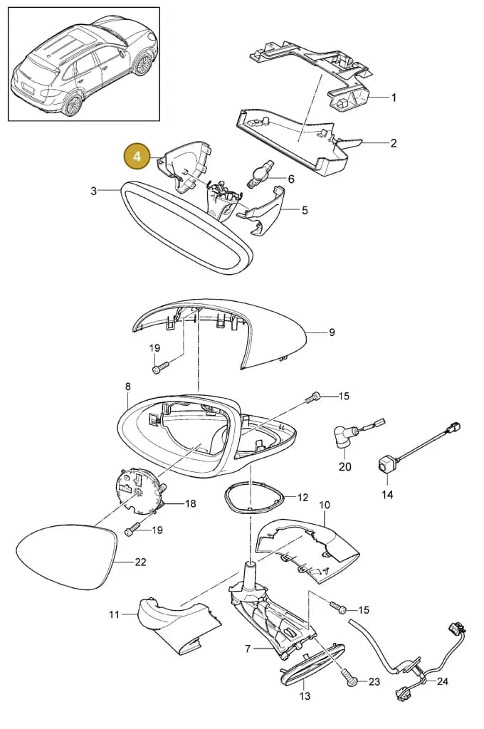 7PP8585471E0 — Porsche Cayenne (2010-2018) diagram p37809030, position 4