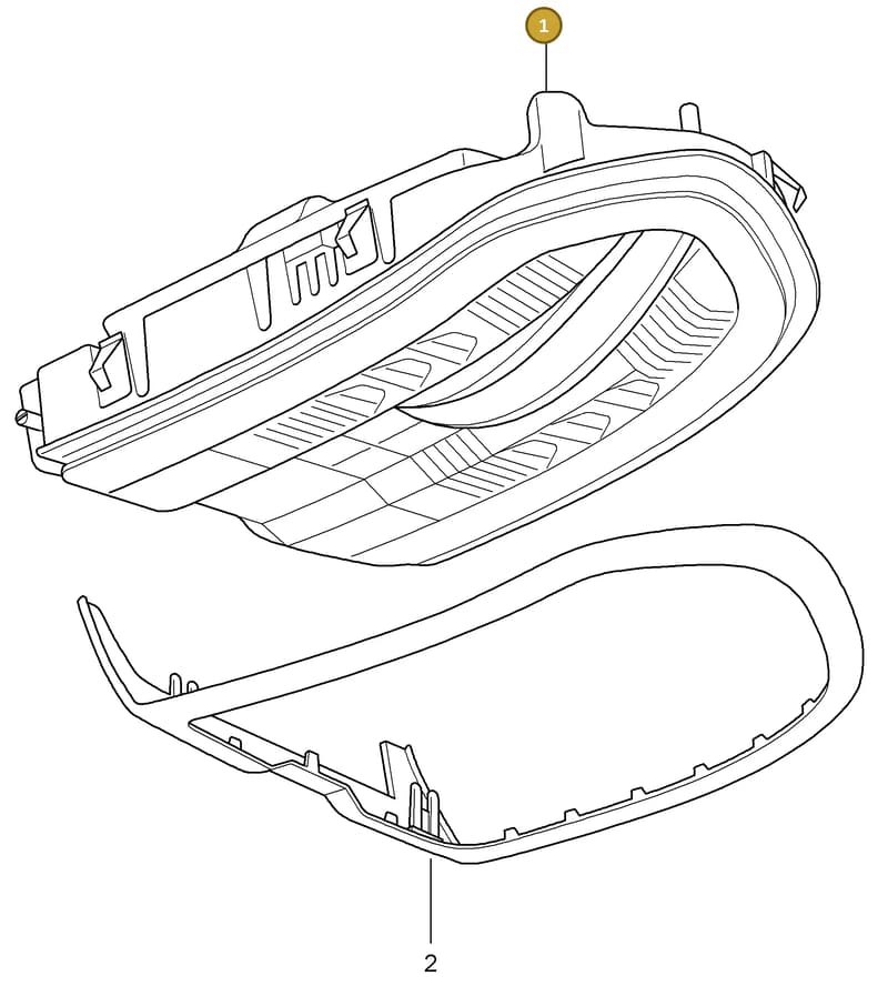 7PP868404PD — Porsche Panamera (2009-2016) diagram p35903006, position 1