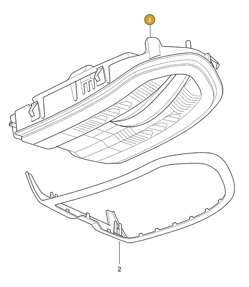 7PP868404PQ — Porsche Panamera (2009-2016) diagram p35903007, position 1