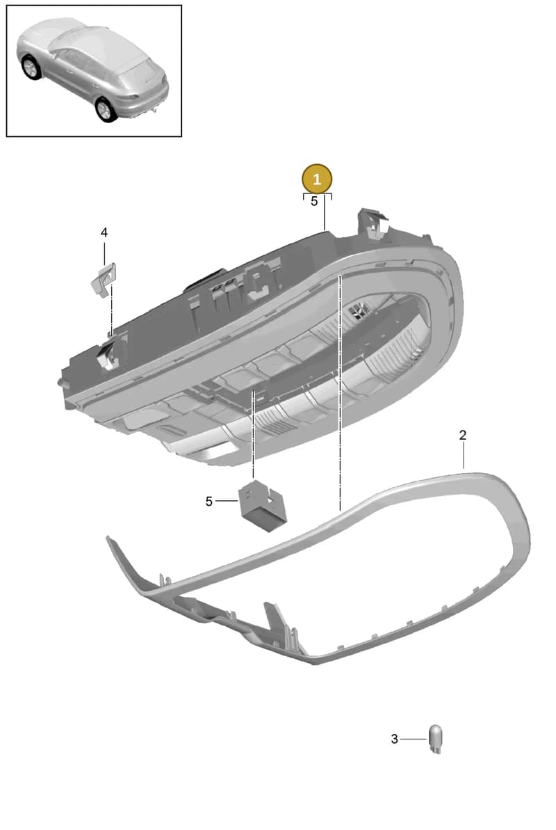 7PP868404RH — Porsche Macan (2013-2018) diagram p44903006, position 1