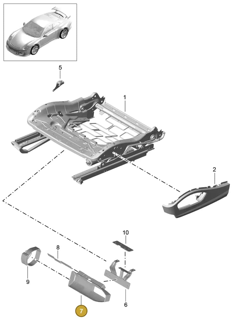 7PP882650 — Porsche 911 (2013-2020) diagram p41817030, position 7