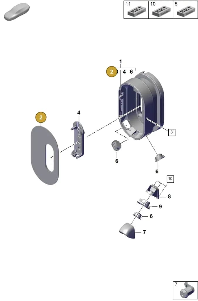 7PP886337A — Porsche Cayenne Coupe (2023-2023) diagram p60920000, position 2