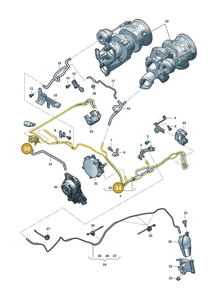 7PP906283P — Audi RS6 Avant (2019-2025) diagram 537133082, position 34