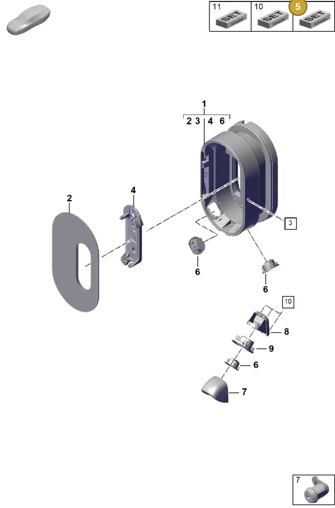 7PP909991A — Porsche Cayenne Coupe (2023-2023) diagram p60920000, position 5