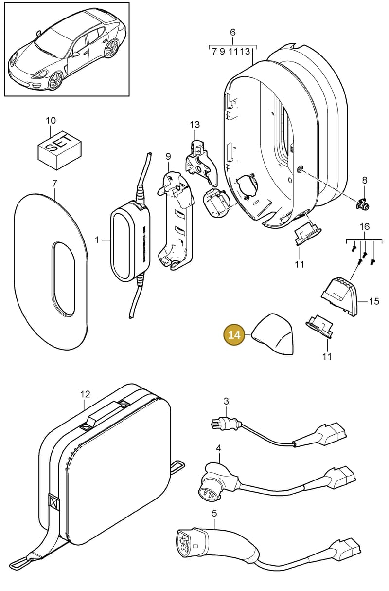 7PP915736 — Porsche Panamera (2009-2016) diagram p35901050, position 14