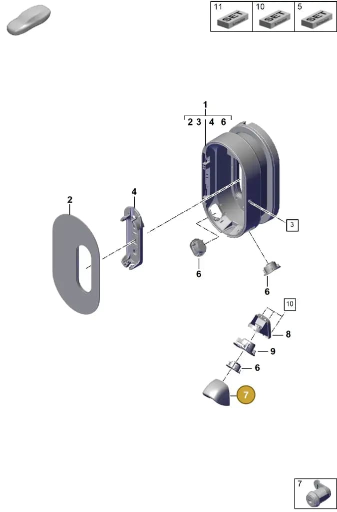 7PP915736 — Porsche Cayenne Coupe (2023-2023) diagram p60920000, position 7