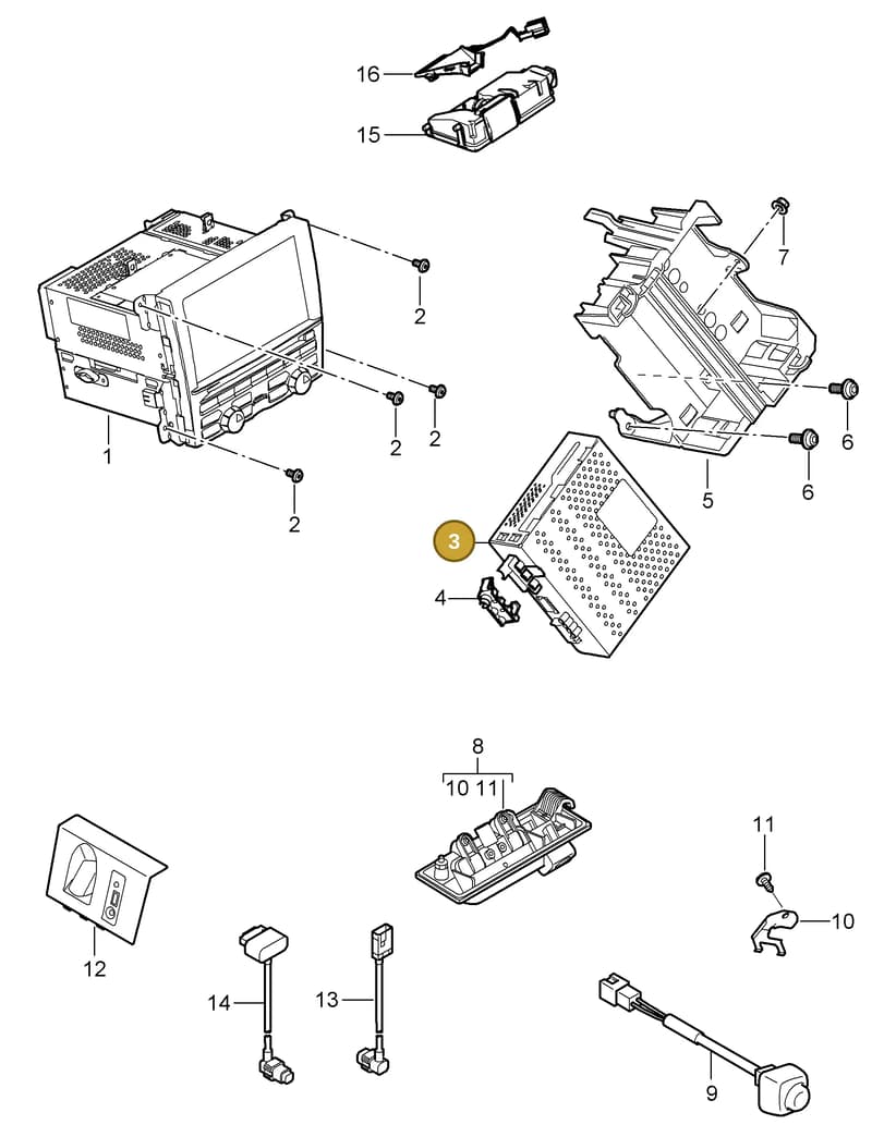 7PP919148H — Porsche Panamera (2009-2016) diagram p35911000, position 3