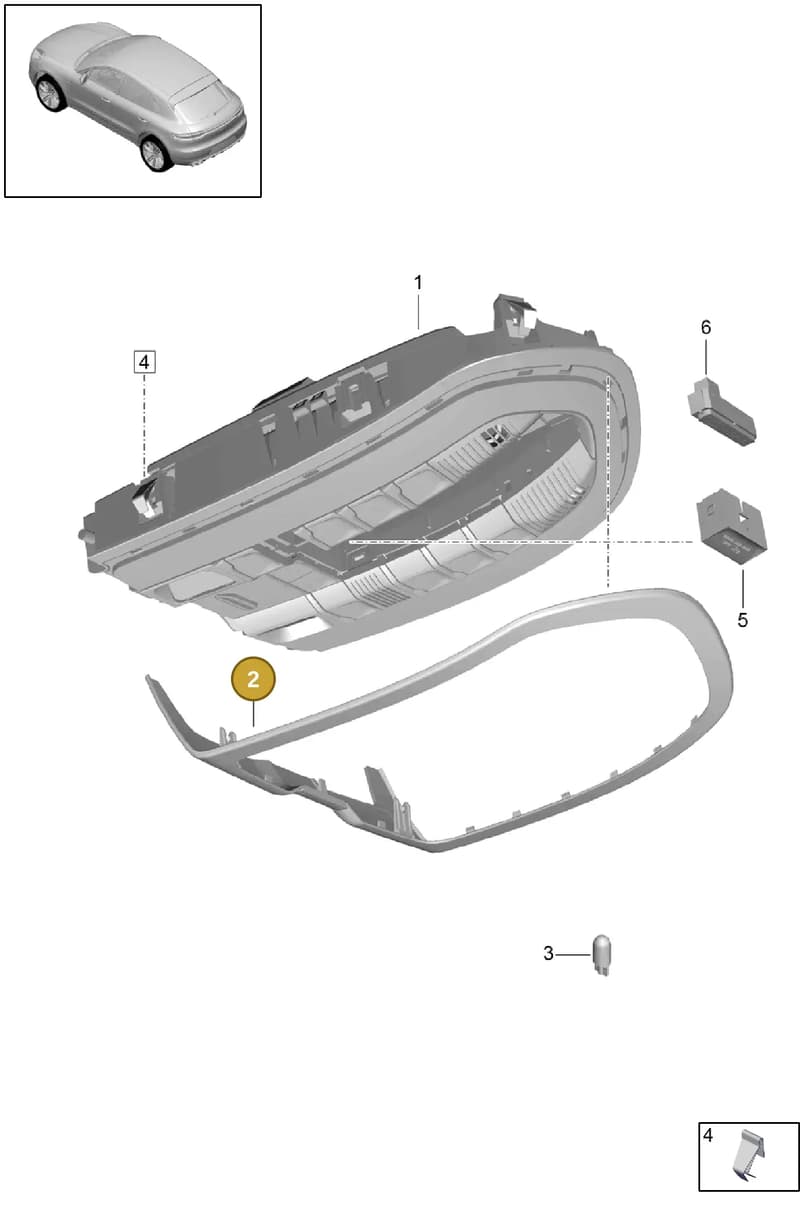 7PP9193173T0 — Porsche Macan R4 TFSI (2018-) diagram p52903060, position 2