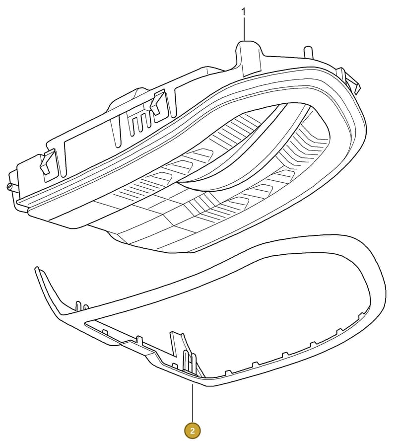 7PP9193175Q0 — Porsche Panamera (2009-2016) diagram p35903006, position 2