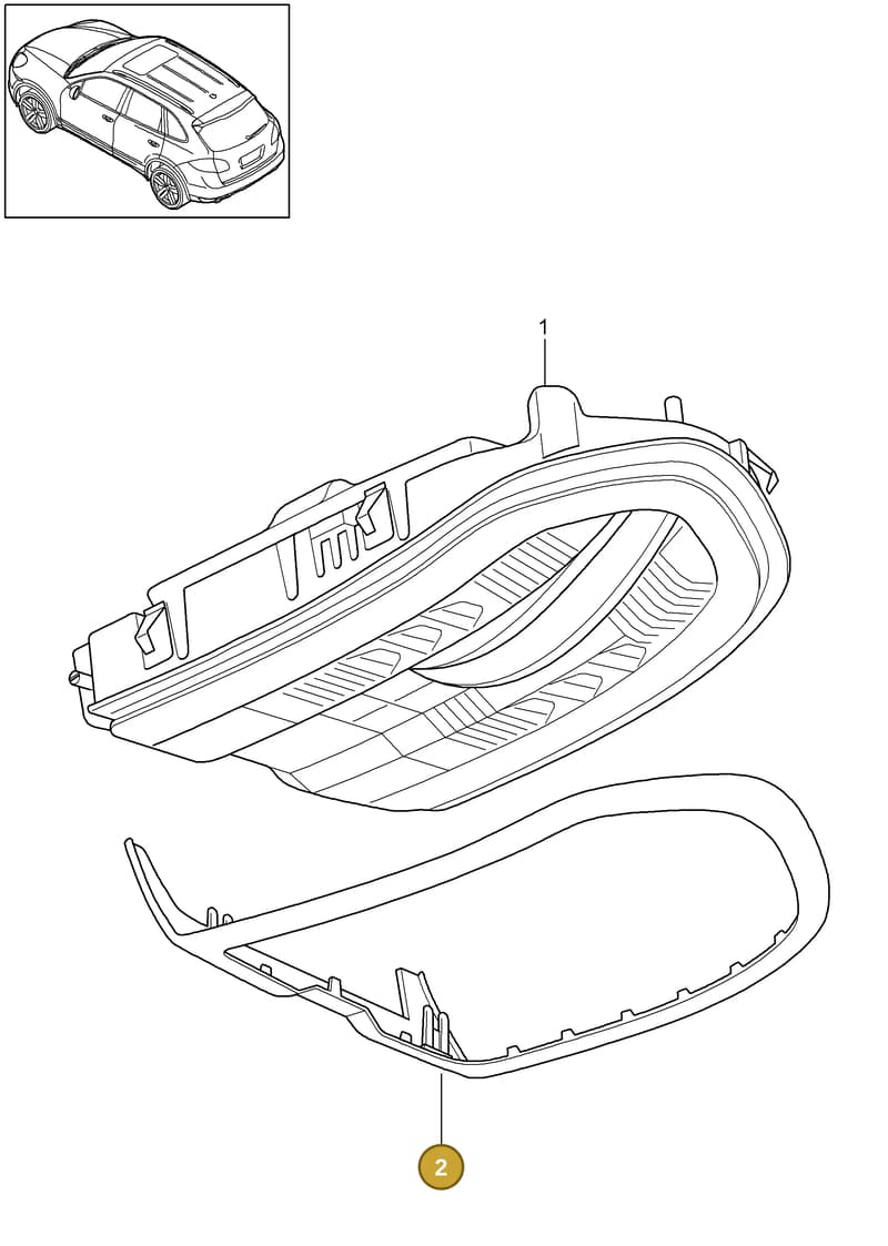 7PP9193175Q0 — Porsche Cayenne (2010-2018) diagram p37903006, position 2