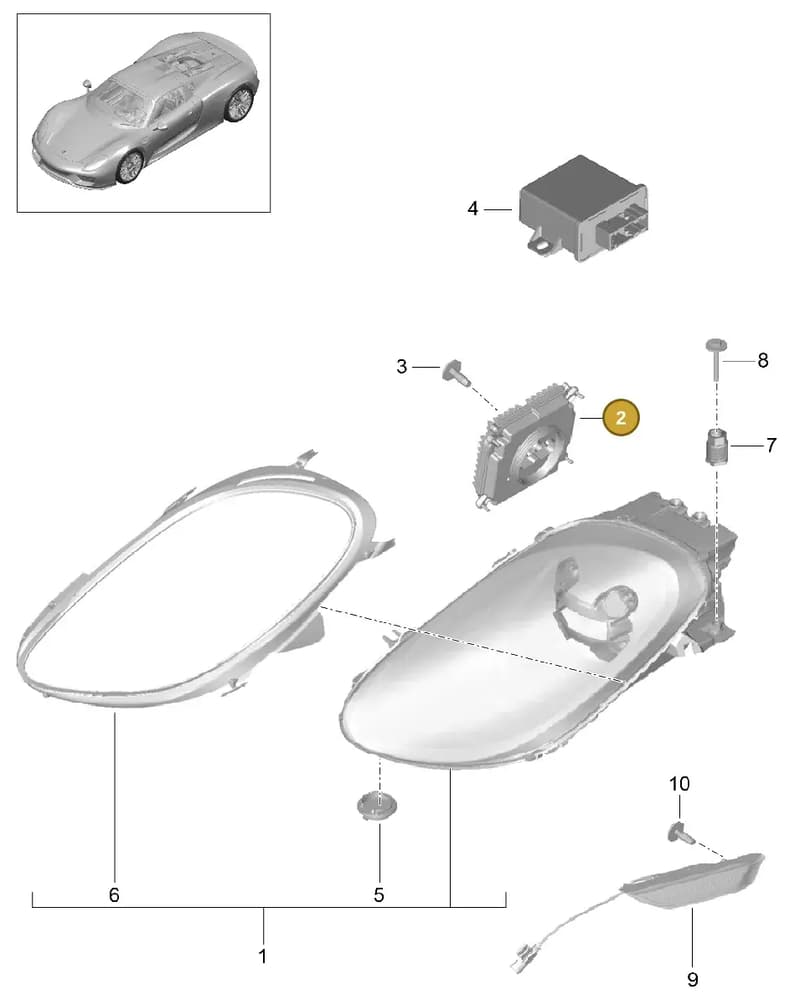 7PP941472G — Porsche 918 Spyder (2014-2015) diagram p43905000, position 2