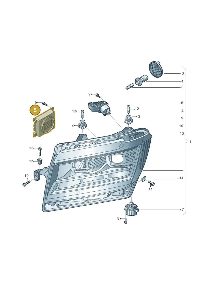 7PP941571AC — Volkswagen e-Crafter (2018-2024) diagram 806941100, position 5