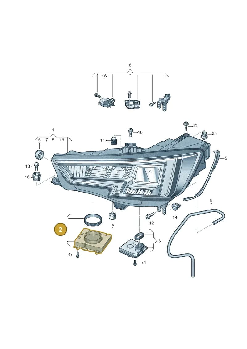 7PP941571BC — Audi RS4 Avant (2017-2025) diagram 849941100, position 2