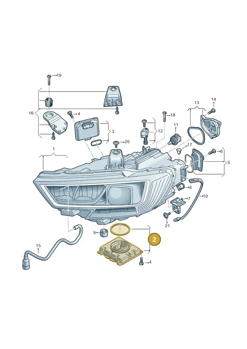 7PP941572AC — Audi RS3 Limousine (2017-2020) diagram 890941050, position 2