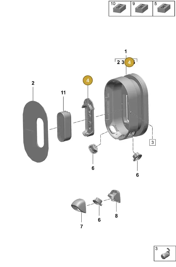 7PP943109A — Porsche Taycan Sport Turismo (2023-2025) diagram p64920000, position 4