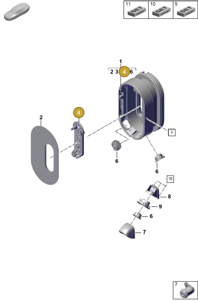 7PP943109A — Porsche Cayenne Coupe (2023-2023) diagram p60920000, position 4