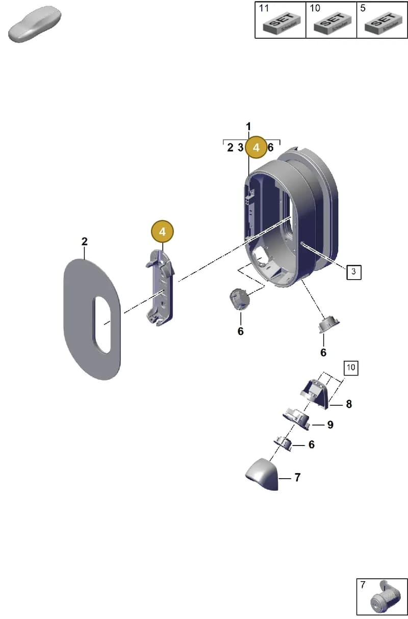 7PP943109A — Porsche Cayenne Coupe (2023-2023) diagram p60920000, position 4