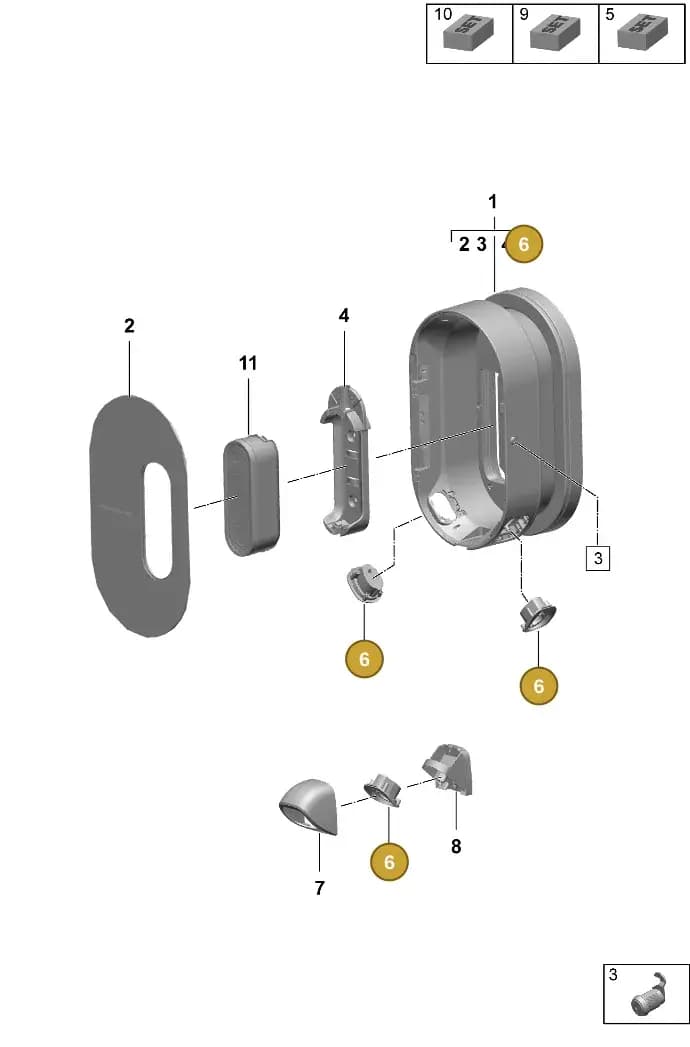 7PP957547D — Porsche Taycan Sport Turismo (2023-2025) diagram p64920000, position 6