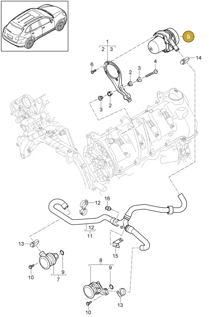 7PP959253B — Porsche Cayenne (2010-2018) diagram p37108000, position 5