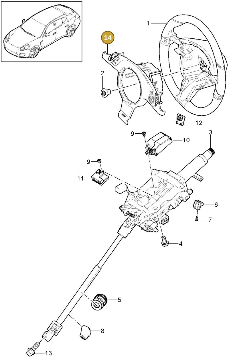 7PP959537AN2S0 — Porsche Panamera (2009-2016) diagram p35403051, position 14
