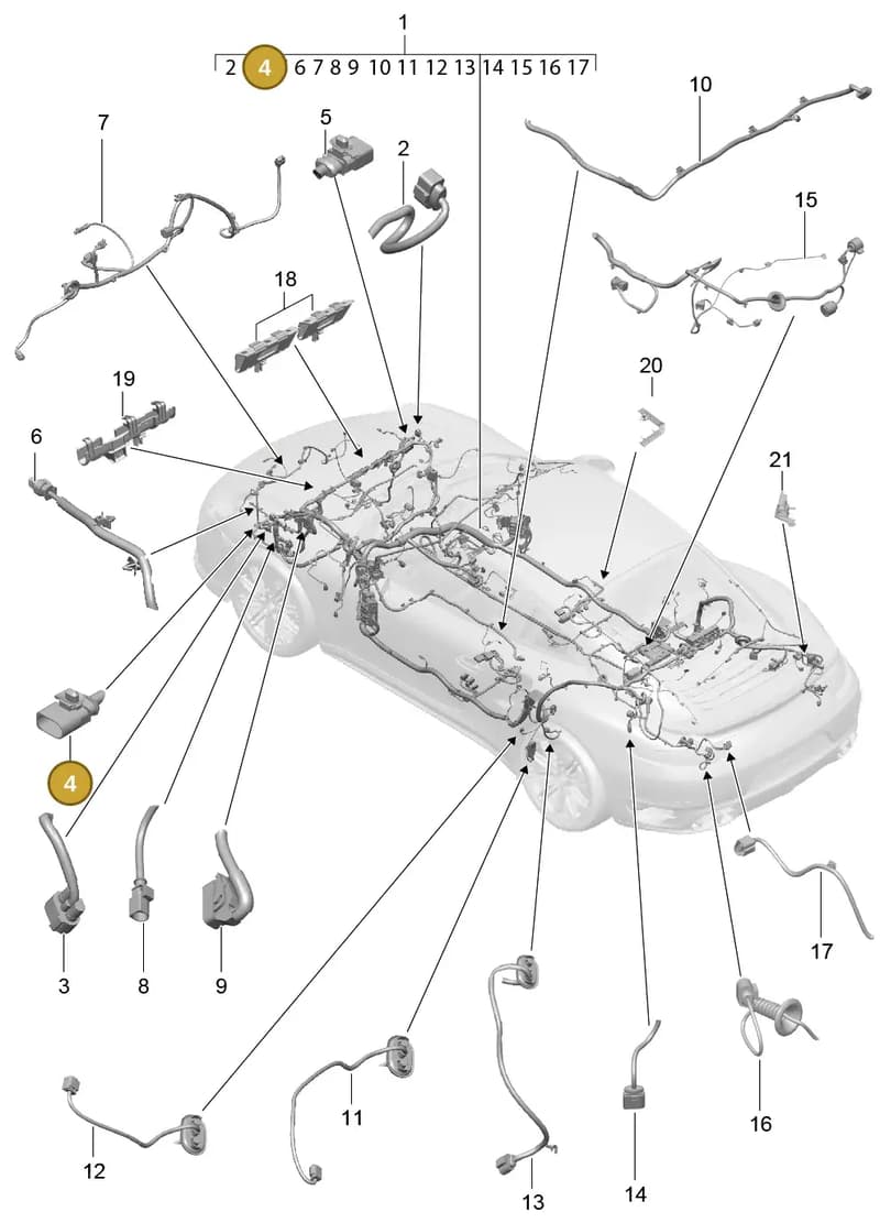 7PP959795AG — Porsche 911 (2013-2020) diagram p42902010, position 4