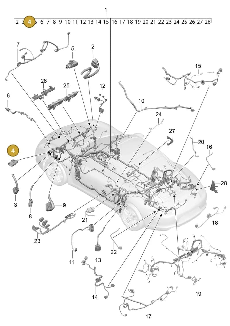 7PP959795AG — Porsche 911 (2016-2019) diagram p47902010, position 4