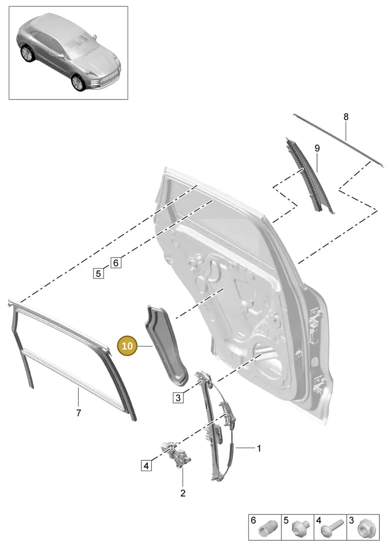 7PP962132 — Porsche Macan (2018-2022) diagram p52000200, position 10+13