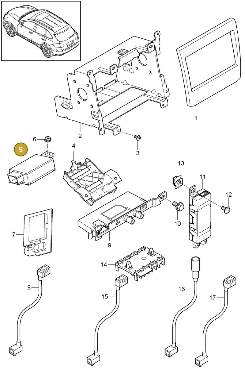 7PP971324B — Porsche Cayenne (2010-2018) diagram p37911002, position 5