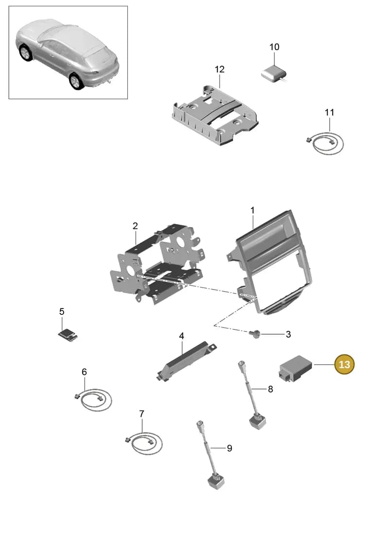 7PP971324B — Porsche Macan (2013-2018) diagram p44911001, position 13